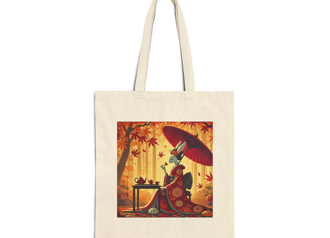 Theatrical Harvest Rabbit Cotton Canvas Tote Bag