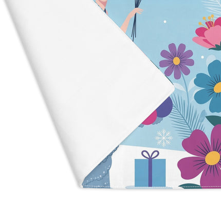 🎈🌸 The Christmas Balloon Garden Placemat – Art Deco Holiday Whimsy