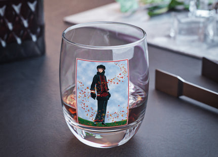 Elegance in Autumn Whiskey Glass