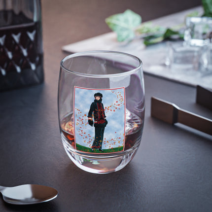 Elegance in Autumn Whiskey Glass