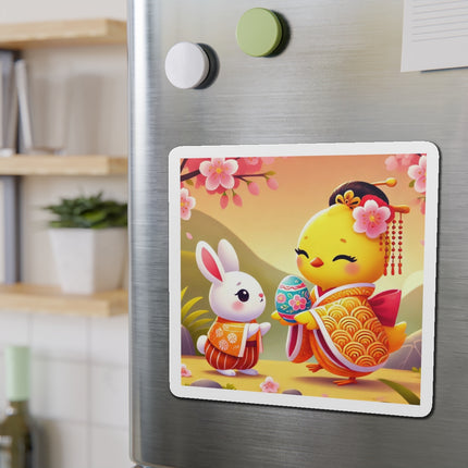 Whimsical Springtime Exchange Die-Cut Magnets (5 Sizes)
