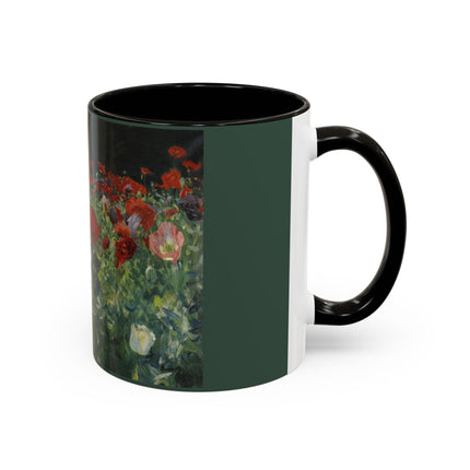 A Study of Poppies for Carnation, Lily, Lily, Rose by John Singer Sargent Colorful Mugs (11oz, 15oz)