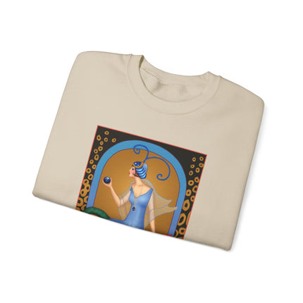 September & Sapphire (from the Gem Series) by Sofia Chiostri Heavy Blend™ Crewneck Sweatshirt