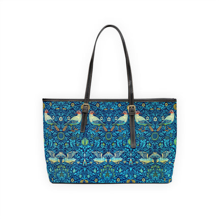 Birds by William Morris PU Leather Shoulder Bag