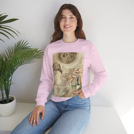 Sur talons rouges (On Red Heels) pl 01 by Gerda Wegener Heavy Blend™ Crewneck Sweatshirt