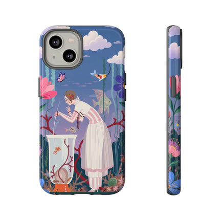 🐠🌸 The Enchanted Aquarium Garden Phone Case – Art Deco Underwater Fantasy