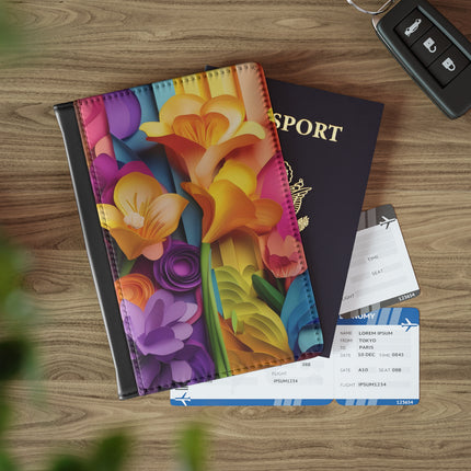 The Graceful Freesia Passport Cover