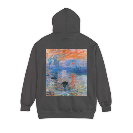 Sunrise by Claude Monet Unisex Garment-Dyed Hoodie