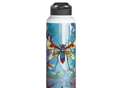 Neon Swarm Stainless Steel Water Bottle