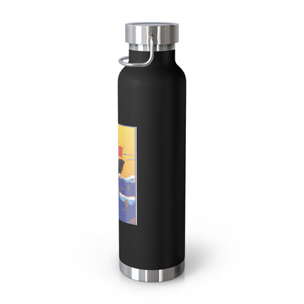 Golden Seas and Whimsical Dreams Copper Vacuum Insulated Bottle, 22oz