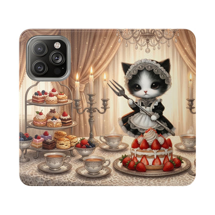 🍓🐱 The Patisserie Kitten Flip Case – Sweet Charm & Storybook Delight