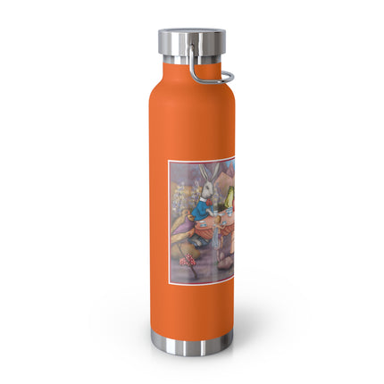 A Fairy's Whimsical Tea Party Copper Vacuum Insulated Bottle, 22 oz