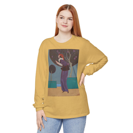 Les Lucioles by Charles Martin Garment-dyed Long Sleeve T-Shirt