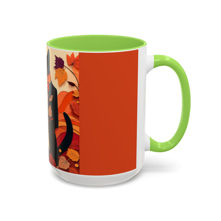 Siamese Cat at an Autumn Harvest Fair Colorful Mugs (11oz, 15oz)