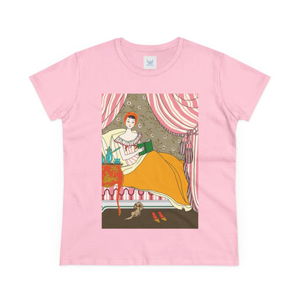 A Moment of Elegance and Comfort Women's Midweight Cotton Tee