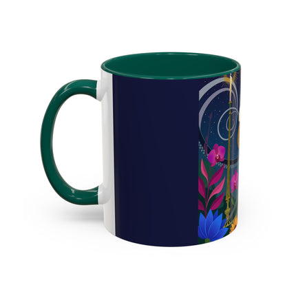 The Lady Of The Starlit Candles Colorful Mugs – Art Deco Theatrical Romance