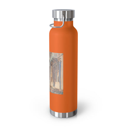Gondola Moorings on the Grand Canal by John Singer Sargent Copper Vacuum Insulated Bottle, 22oz