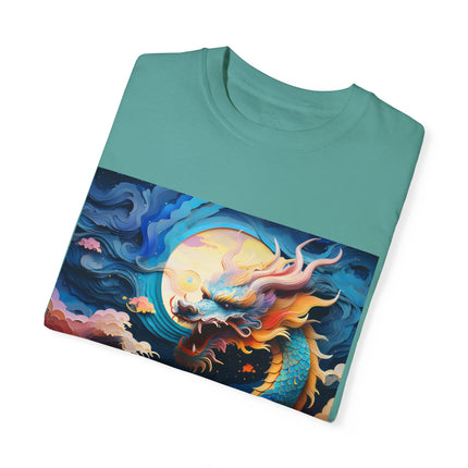 A Dragon's Ascent Unisex Garment-Dyed T-shirt