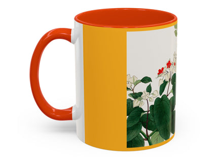 Clerodendrum & Rudbeckia Flower by Tanigami Kônan Colorful Mugs (11oz, 15oz)
