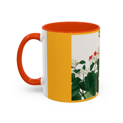 Clerodendrum & Rudbeckia Flower by Tanigami Kônan Colorful Mugs (11oz, 15oz)