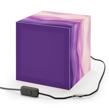 Autumn Serenade in Purple and Lavender Light Cube Lamp