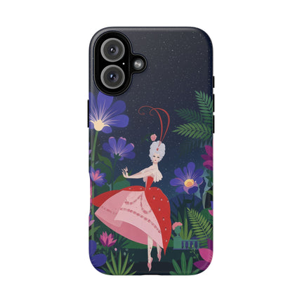 🌺✨ The Lady Of The Starlit Enchanted Garden Phone Case – Art Deco Floral Fantasy
