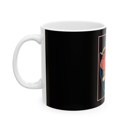 Whimsical Vacuuming Adventures: Mary and Her Lamb Ceramic Mug 11oz