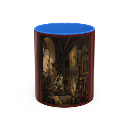 Raphael and his Muse in the Atelier by Vincenzo Abbati Colorful Mugs (11oz, 15oz)