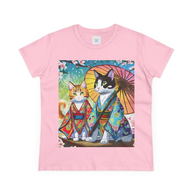 Kimono Kitties Cotton Tee