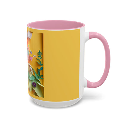 Origami Bicycle Colorful Mugs (11oz, 15oz)