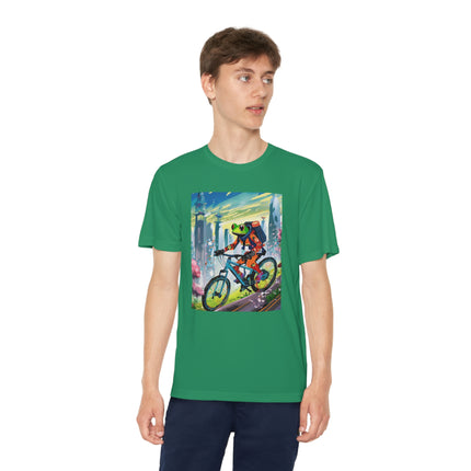 Cyberpunk Frog Youth Competitor Tee