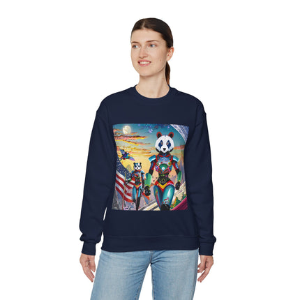 Cyber Punk Robots Unisex Heavy Blend™ Crewneck Sweatshirt