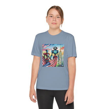 High Fashion Cyberpunk CIA Robots Youth Competitor Tee