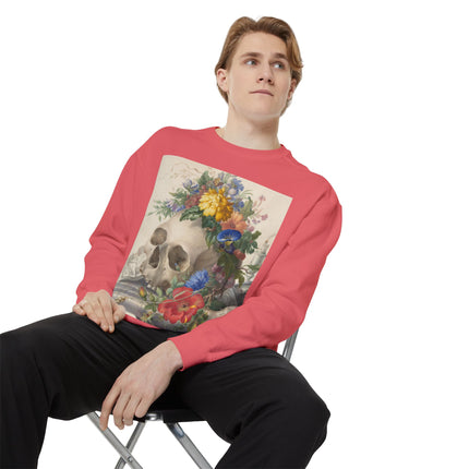 Vanitas Still Life by Herman Henstenburgh Garment-Dyed Sweatshirt