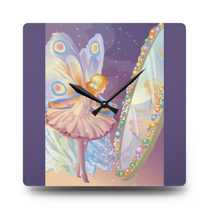 Reflections of Enchantment Acrylic Wall Clock, Round and Square