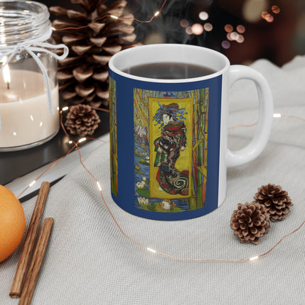Courtesan (after Eisen) by Vincent Van Gogh Ceramic Mug 11oz