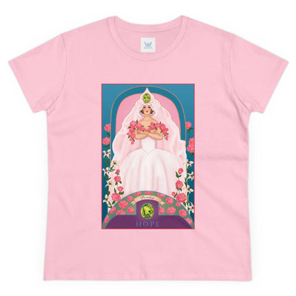 August & Peridot (from the Gem Series) by Sofia Chiostri Women's Midweight Cotton Tee