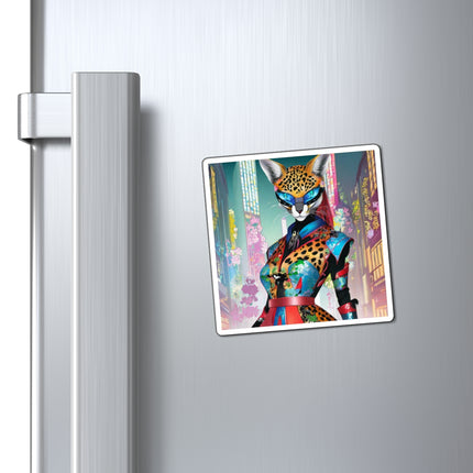 Cyber Cat Glamour Magnet (3 Sizes)