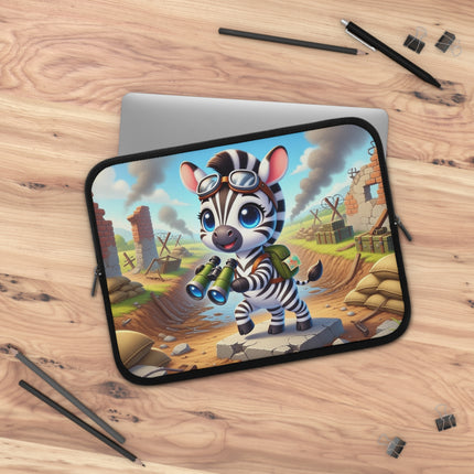 The Zebra Lookout Laptop Sleeve – Adventure, Curiosity & Explorer Spirit