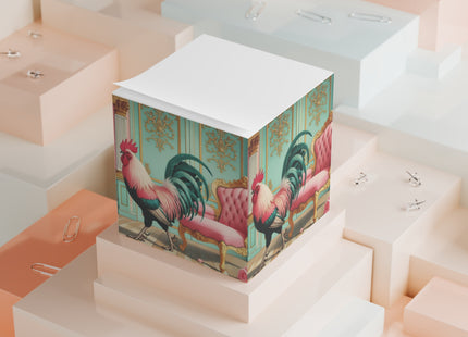 The Salon Rooster Note Cube