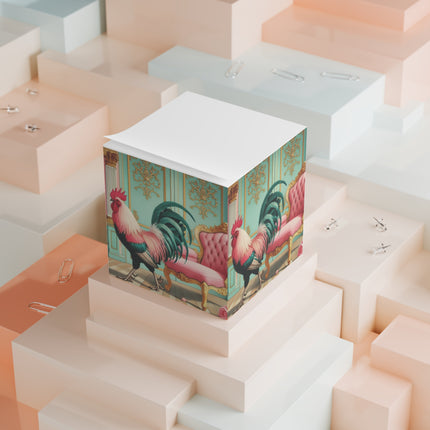 The Salon Rooster Note Cube