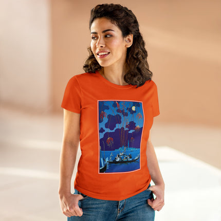 Fireworks in Venice by George Barbier Women's Midweight Cotton Tee