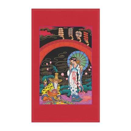 The Romance of Perfume by George Barbier Kitchen Towel