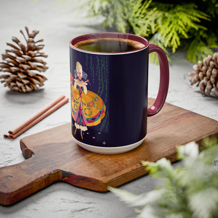 Moonlit Masquerade: The Fairy Queen's Ball Colorful Mug (11oz, 15oz) – Fairy Tale Elegance, Fantasy Charm & Enchanted Style