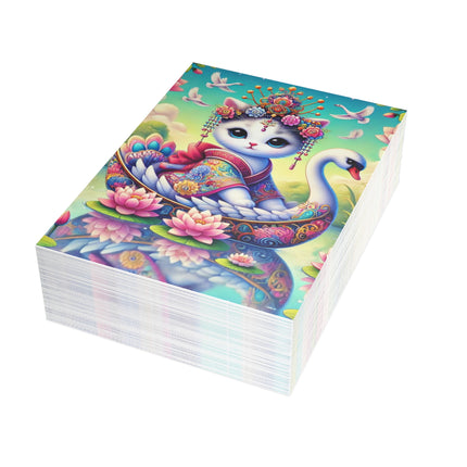 Geisha Kitten’s River Voyage Postcard Bundles (envelopes included) - Bundles of 10, 30, 50 Pieces