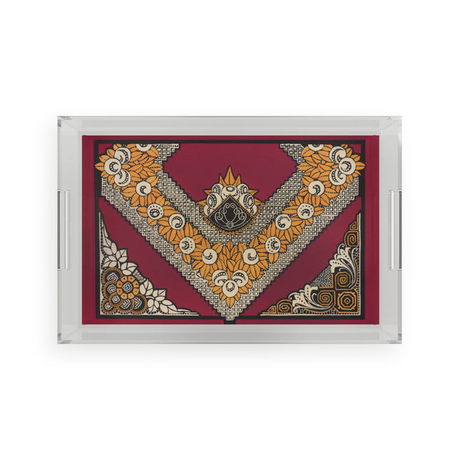 La décoration moderne dans le textile Pl. 12 by Gaston Charlet Acrylic Serving Tray