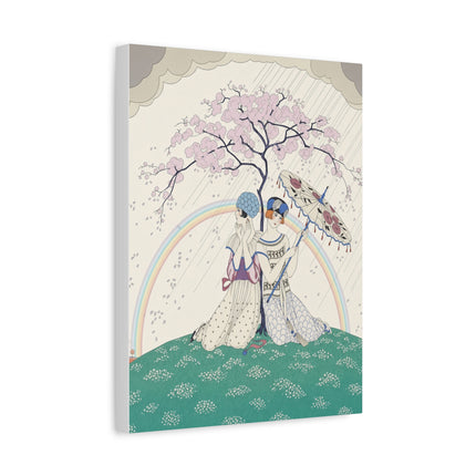🌈☂️ Beneath The Rainbow Tree Placemat – Art Deco Spring Fantasy