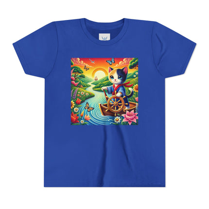 Sailor Kitten’s River Adventure Youth Short Sleeve Tee