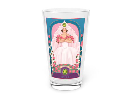 August & Peridot Zodiac Pint Glass