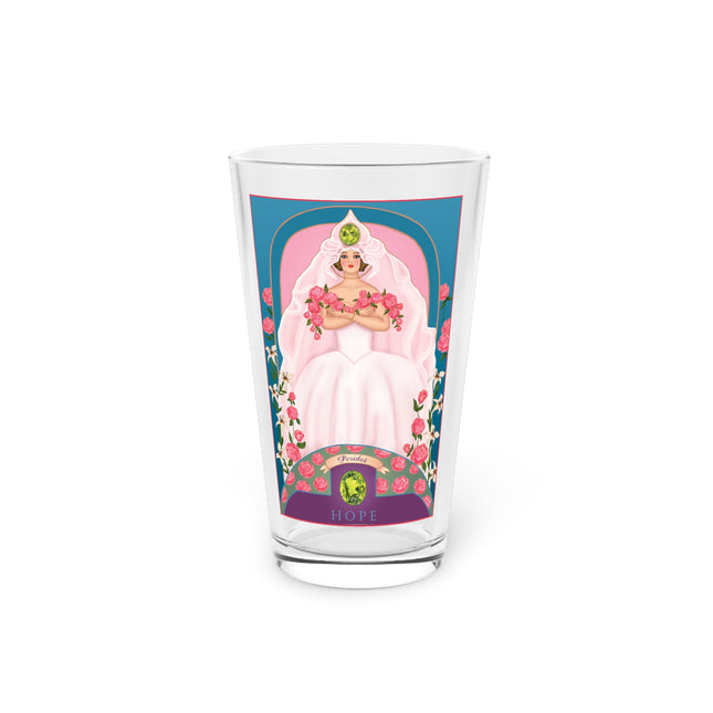 August & Peridot Zodiac Pint Glass